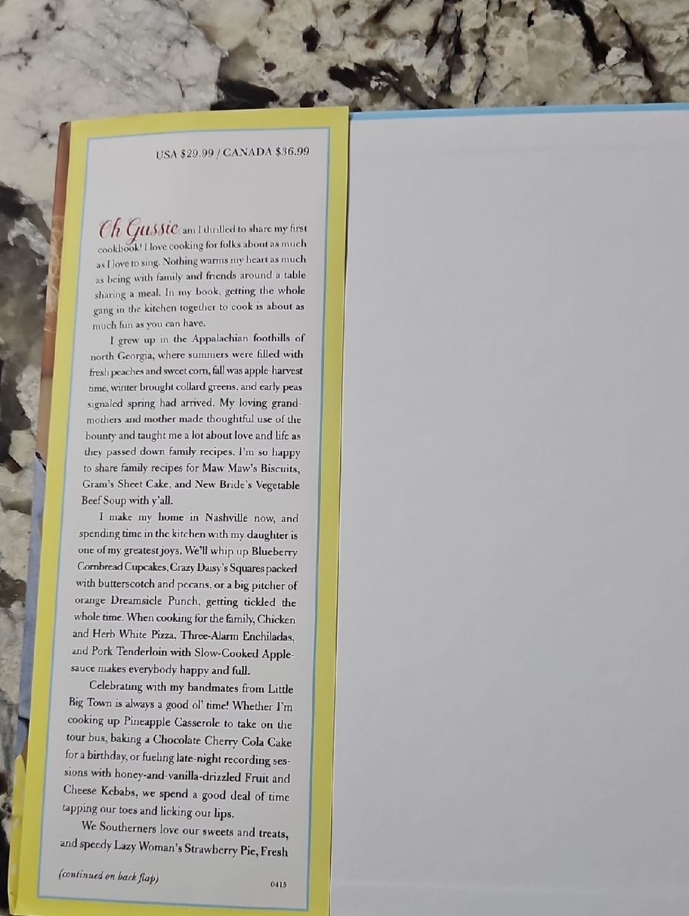 Autographed "Oh Gussie!" Recipe Book by Kimberly Schlapman - Picture 2 of 11